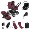 Bugaboo Fox 5 Renew Ultimate (Cloud T) Travel System - Dark Cherry