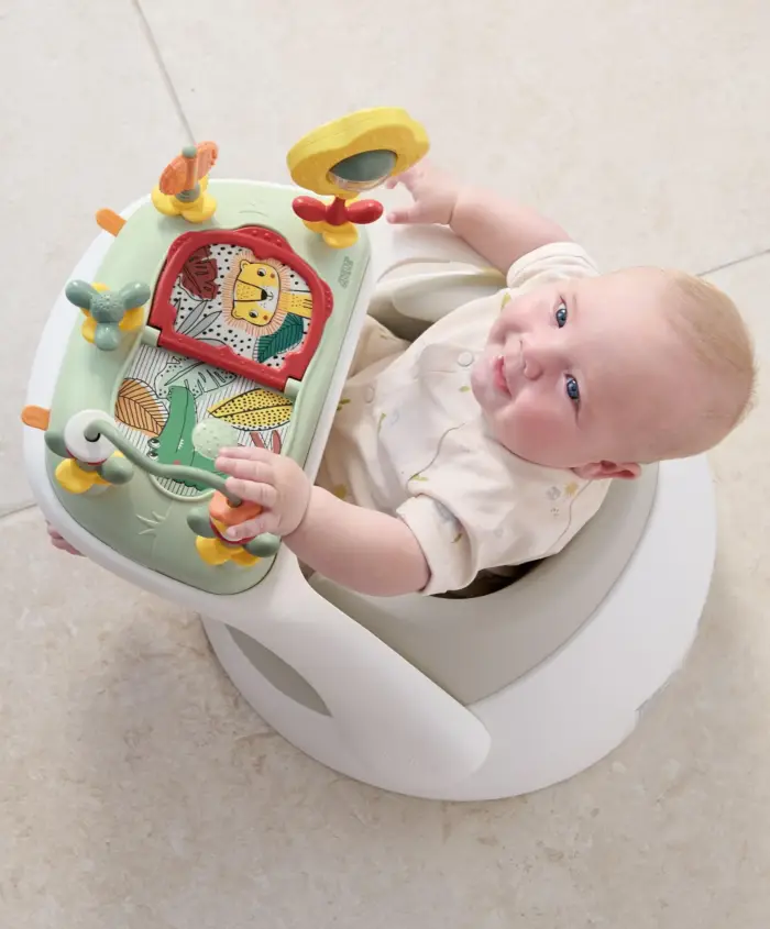 Mamas & Papas Snug Floor Seat with Activity Tray - Clay
