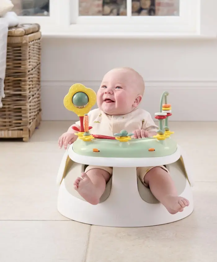 Mamas & Papas Snug Floor Seat with Activity Tray - Clay