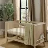 Mamas & Papas Coxley 3 Piece Cotbed Range with Dresser Changer & Wardrobe - Natural/Olive Green