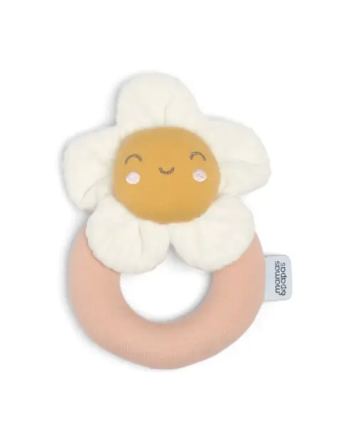 Mamas & Papas Grateful Garden Flower Grabber Ring Rattle ToMamas & Papas Grateful Garden Flower Grabber Ring Rattle Toy