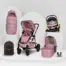 Includes ADAC tested Rotating Infant Carrier Easy to Fold with Seat Unit Attached Luxury Spacious Carry Cot & Accessories