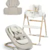 Mamas & Papas Eno Highchair, Bouncer & Cushion Complete Bundle - Cashmere