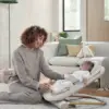 Mamas & Papas Eno Highchair, Bouncer & Cushion Complete Bundle - Cashmere