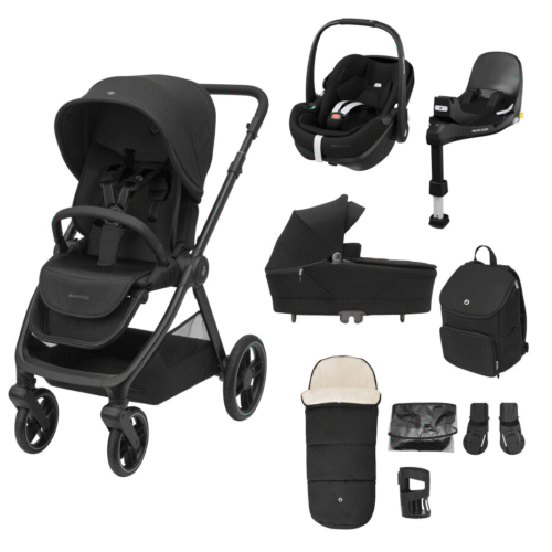 Maxi-Cosi Oxford+ Pushchair Premium Travel System - Twillic Black