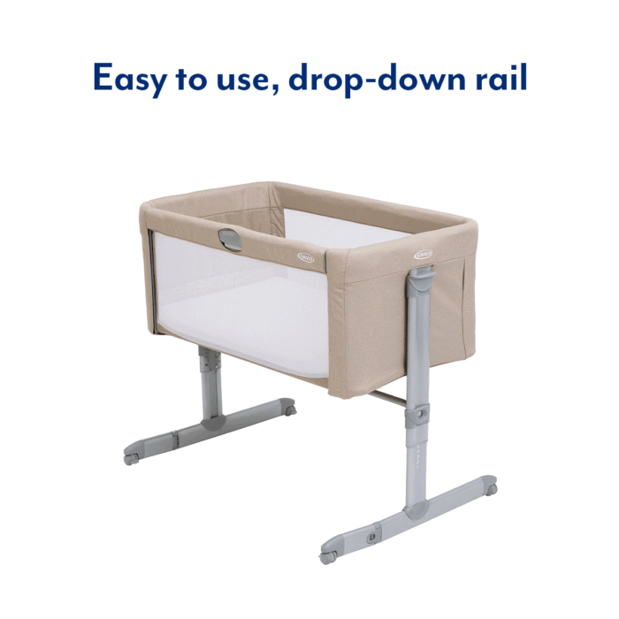 Graco Sweet2Sleep Bedside Crib- Oatmeal