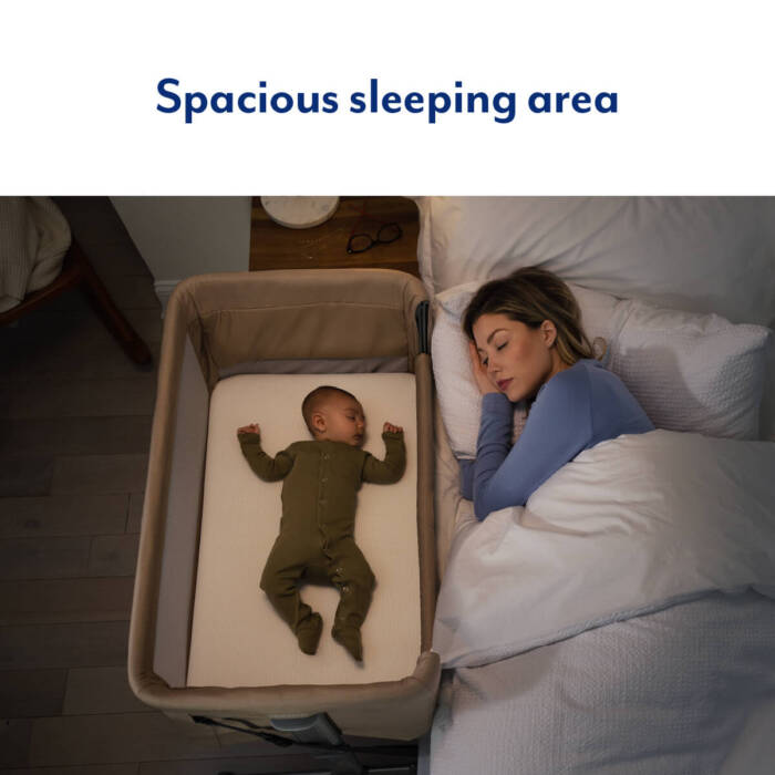 Graco Sweet2Sleep Bedside Crib- Oatmeal
