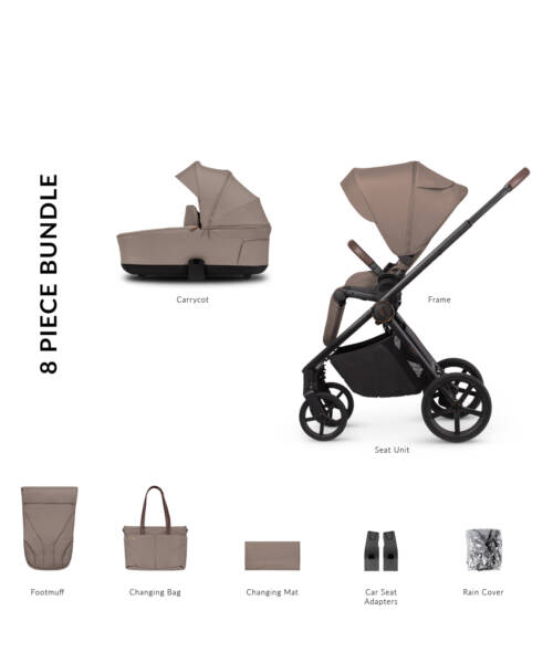 Venicci Claro Almond 2 in 1 Travel System Bundle
