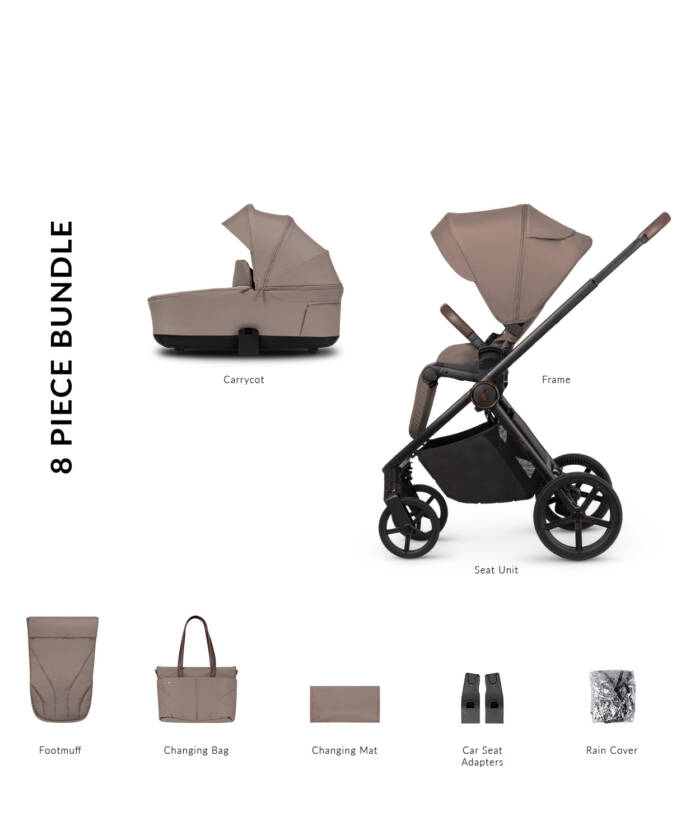 Venicci Claro Almond 2 in 1 Travel System Bundle