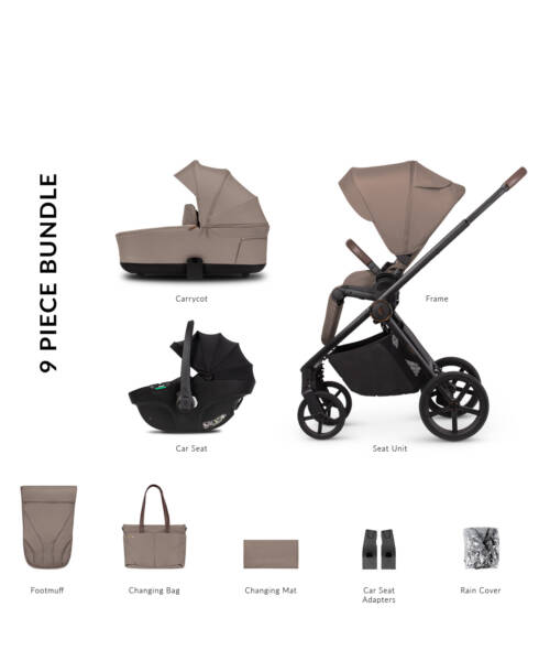 Venicci Claro Almond 3 in 1 Travel System Bundle