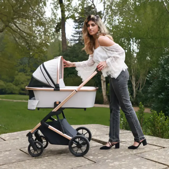 My Babiie MB500 3-in-1 Travel System - Rose Gold Stone
