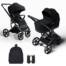 Avionaut Sirius 2-in-1 Pram with Accessories - Black