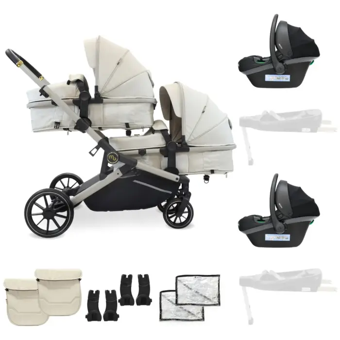 My Babiie MB33 Tandem Pushchair - Ivory