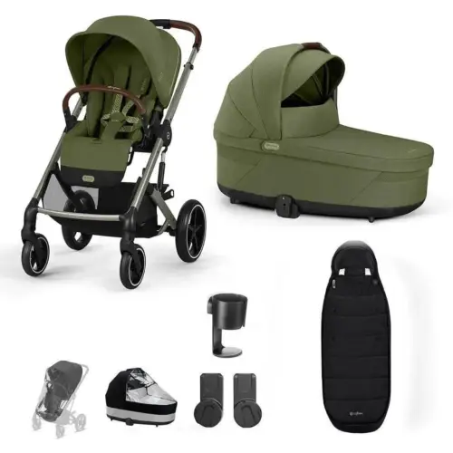 babyb cybex balios 5 piece moss green