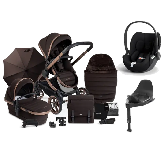 iCandy Peach 7 Complete bundle with Cybex Cloud T- Pecan