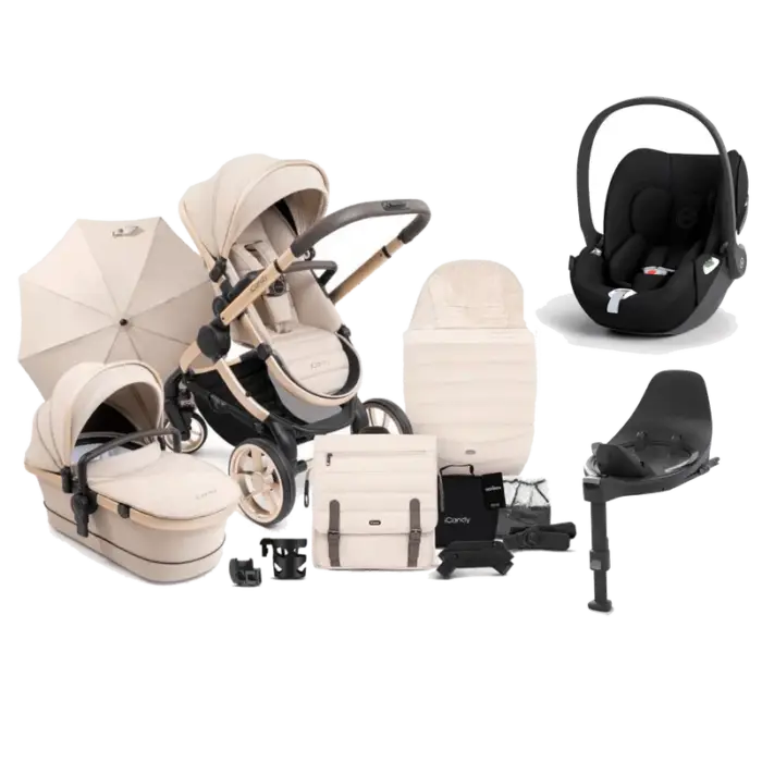 iCandy Peach 7 Complete bundle with Cybex Cloud T- Biscotti