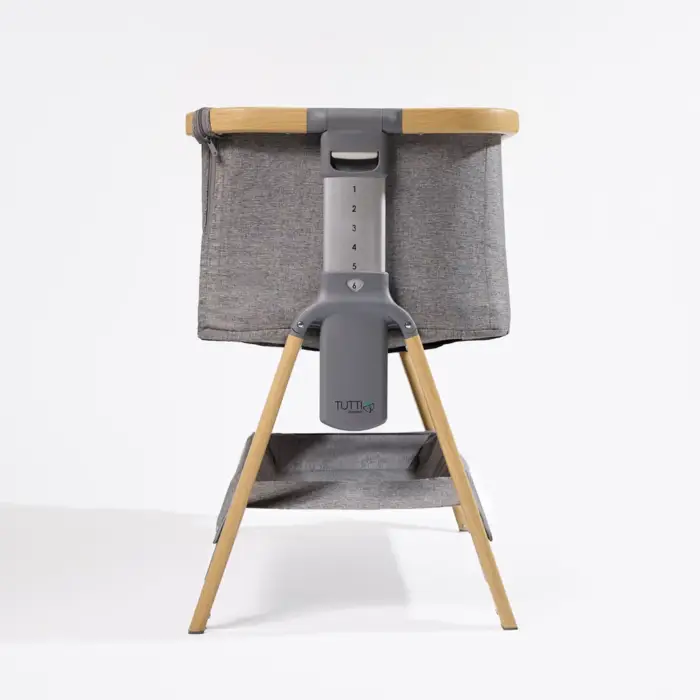 Tutti Bambini CoZee Bedside Crib - Oak/Charcoal
