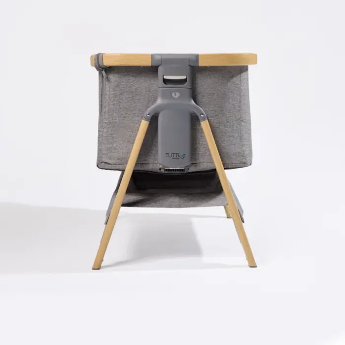 Tutti Bambini CoZee Bedside Crib - Oak/Charcoal