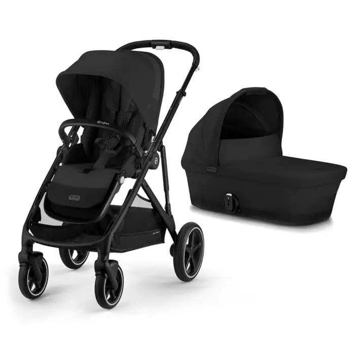 Cybex Gazelle S Pushchair & Cloud G Luxury Bundle - Moon Black