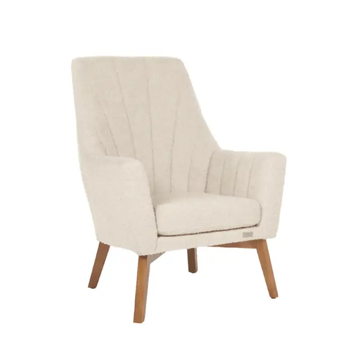 Tutti Bambini Jonah Luxe Rocking Chair & Foot Stool - Boucle Mushroom