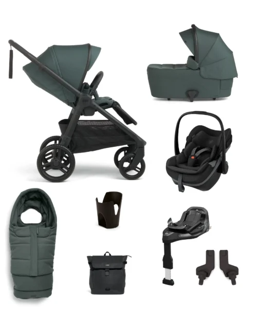 Mamas & Papas Ocarro 2 Pushchair Bundle With Maxi-Cosi Pebble Slide Pro Car Seat & Base (8 Pieces)- Teal