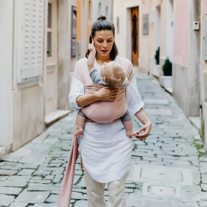 Tutti Bambini Boba Serenity Baby Wrap- Bloom