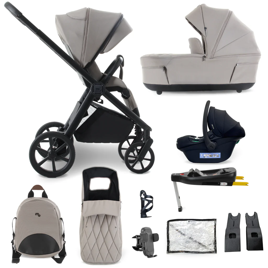 My Babiie MB450 LUXE 3-in-1 Travel System - Mink