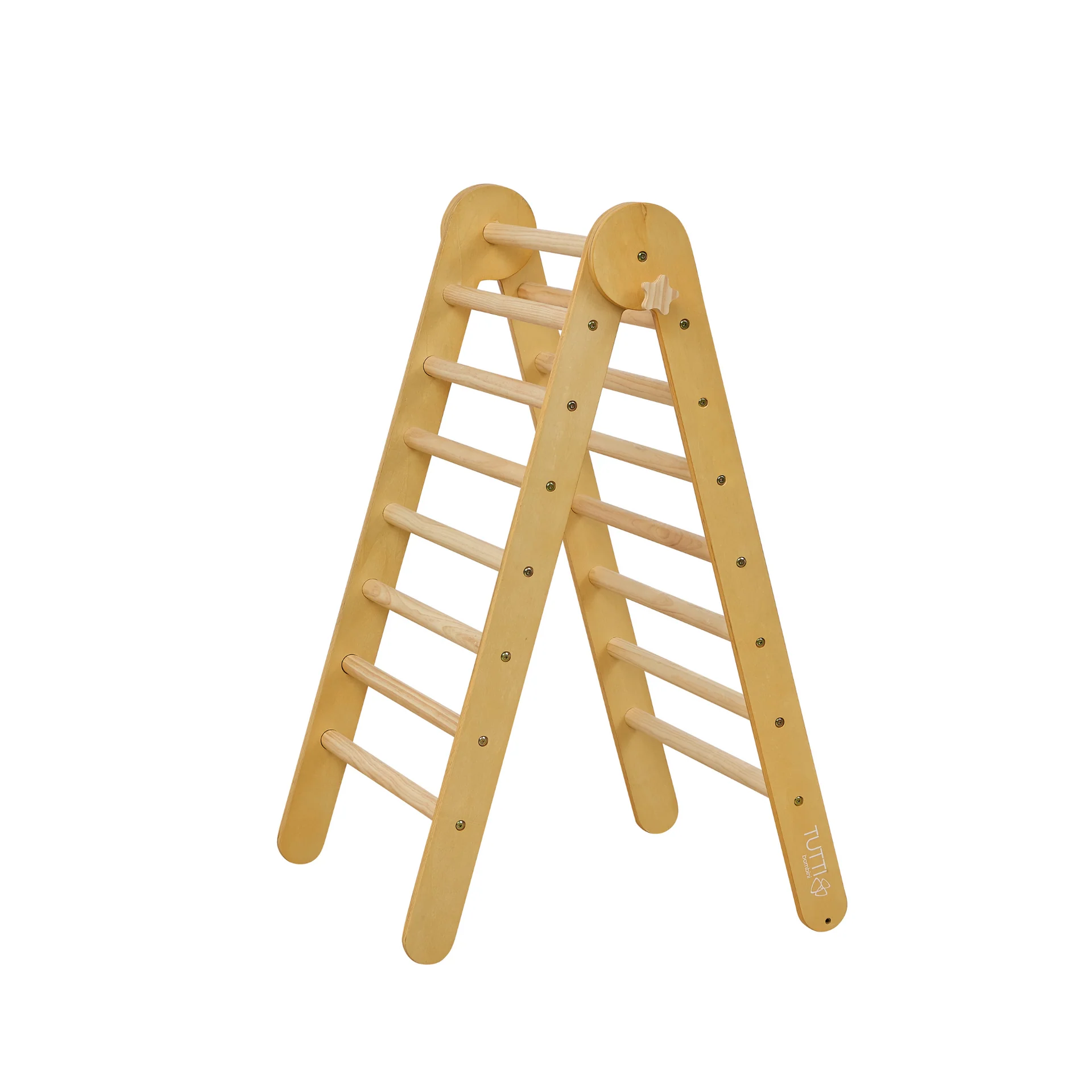 Tutti Bambini Scala Montessori 3-in-1 Pikler Climbing Frame with Climbing Wall - Natural