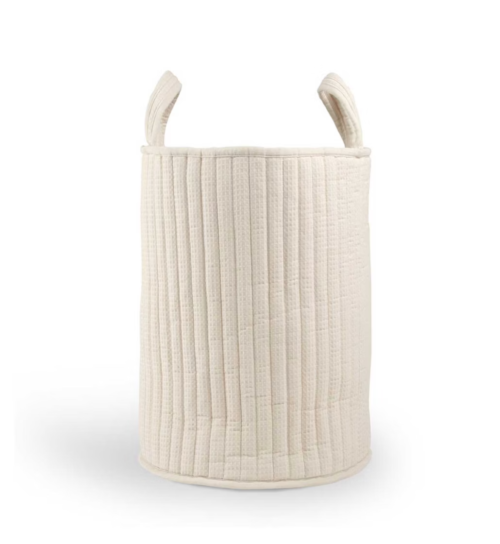Cuddleco Large Laundry Storage Basket Cashmere Waffle