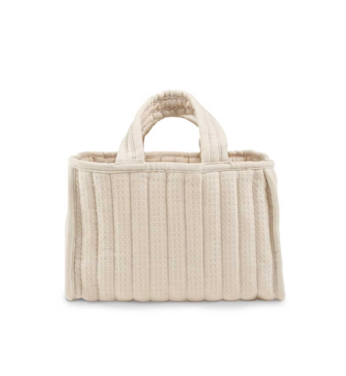 Cuddleco Nappy Caddy - Cashmere Waffle