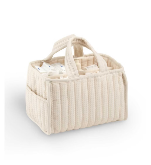 Cuddleco Nappy Caddy - Cashmere Waffle
