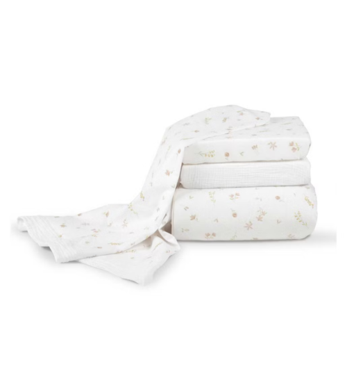 Cuddleco 4 Piece Cot Bedding Set- Cashmere Meadow