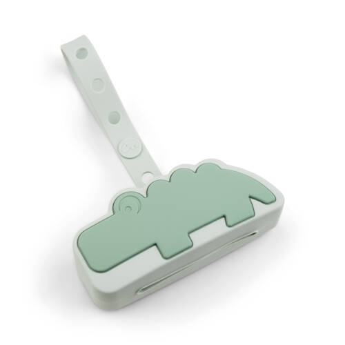 Done by Deer - Silicone pacifier pouch - Croco - Green