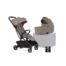 Silver Cross Nia Compact Travel Stroller with Carrycot (6 Piece)- Champagne