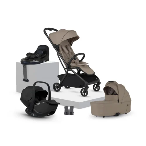 Silver Cross Nia Compact Travel System (8 Piece)- Champagne