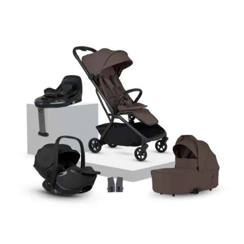Silver Cross Nia Compact Travel System (8 Piece)- Chocolate