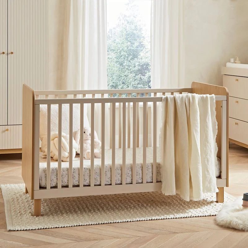 Cuddle Co Remi 3 Piece Nursery Furniture Set Oak & Cashmere