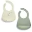 Mamas & Papas Silicone Bibs (2 Pack) - Dino Teal