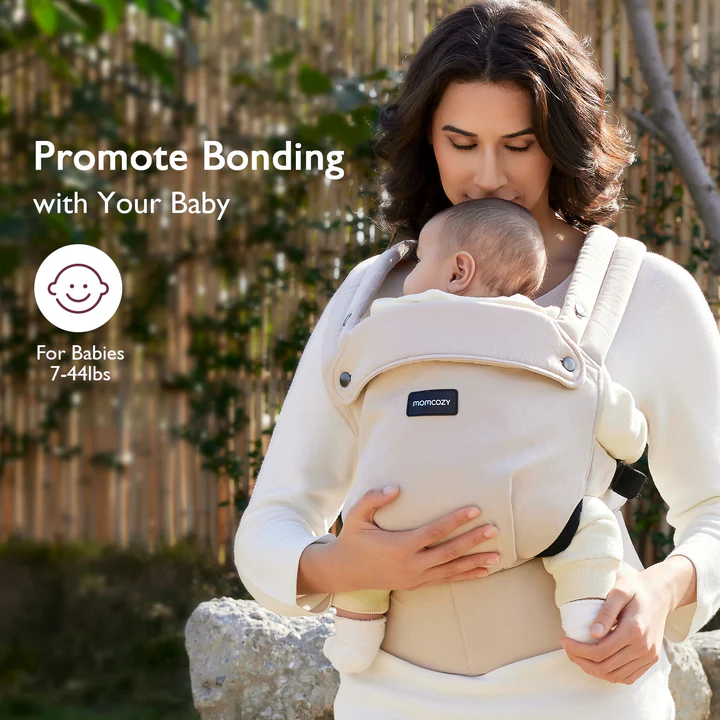 Momcozy PureHug Baby Carrier - Cotton Khaki