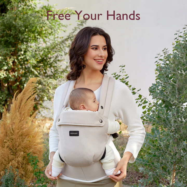 Momcozy PureHug Baby Carrier - Cotton Khaki