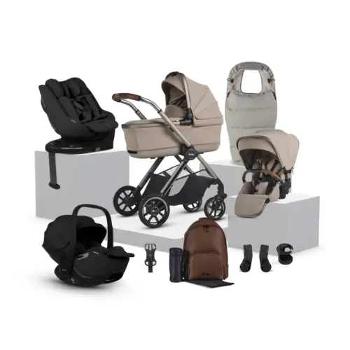 Silver Cross Reef 2 Special Edition Pushchair Ultimate 360 Family Car Seat Bundle - Frappe