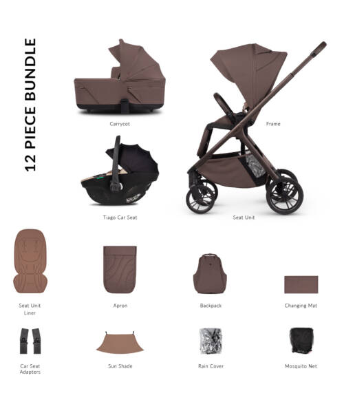 Venicci Tila Pushchair 3-in-1 Comfort Bundle - Noce