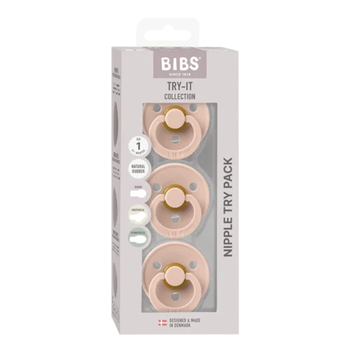 Bibs Baby Dummies Try-It Collection 3 pack - Blush