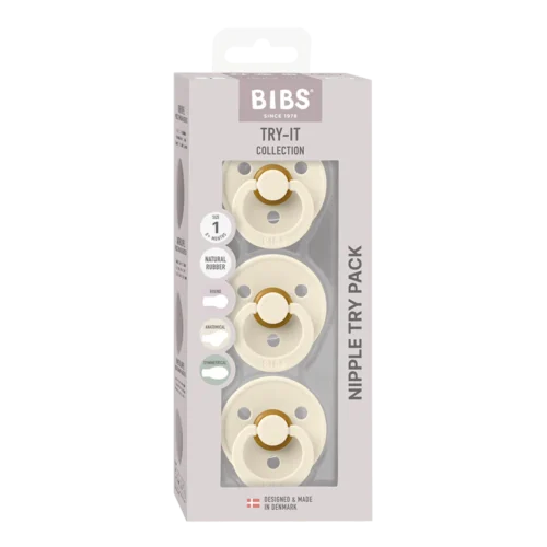 Bibs Baby Dummies Try-It Collection 3 pack - Ivory