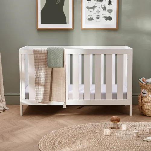 Silver Cross Bromley Convertible Cot Bed to Toddler Bed- White