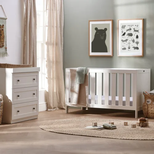 Silver Cross Bromley 2 Piece Nursery Set- White