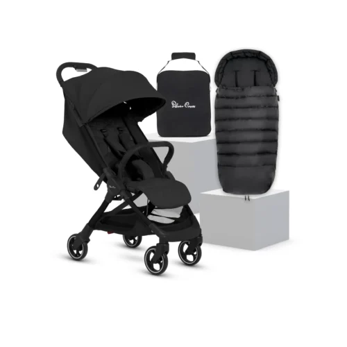 Silver Cross Clic 2 Stroller & Footmuff Bundle - Space