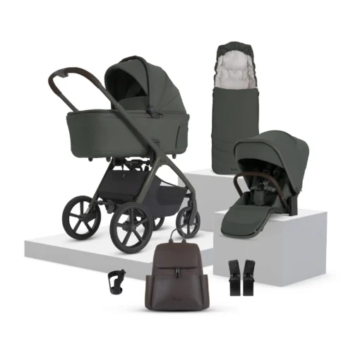 Silver Cross Cove 2 Travel System Accessory Bundle (8 piece)- Pewter