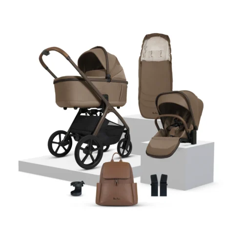 Silver Cross Cove Travel System Accessory Bundle (8 piece)- Maple