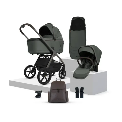 Silver Cross Cove Travel System Accessory Bundle (8 piece)- Pewter